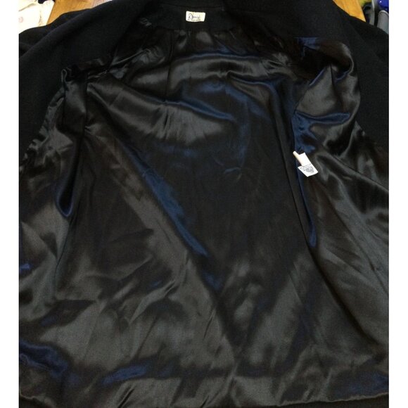 Vintage Danae Womens Double Breasted Black Wool Overcoat Size 6 Old Money - Picture 5 of 7